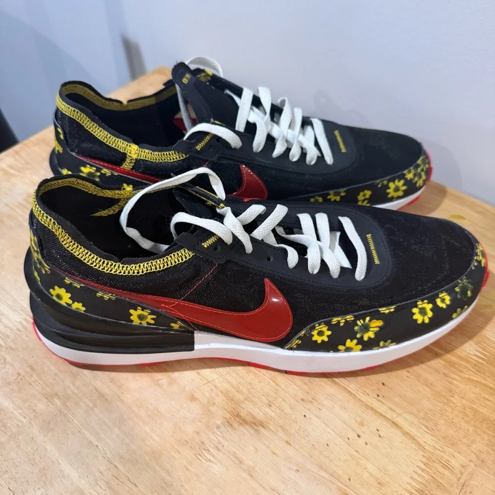 Nike Waffle One Sunflower Men's Sneakers Habanero DQ7637-001 Size 11